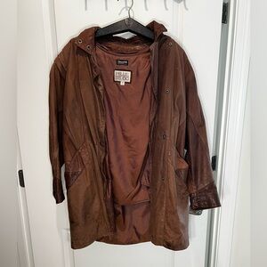 Brown Pelle Studio Leathet Jacket Size Small